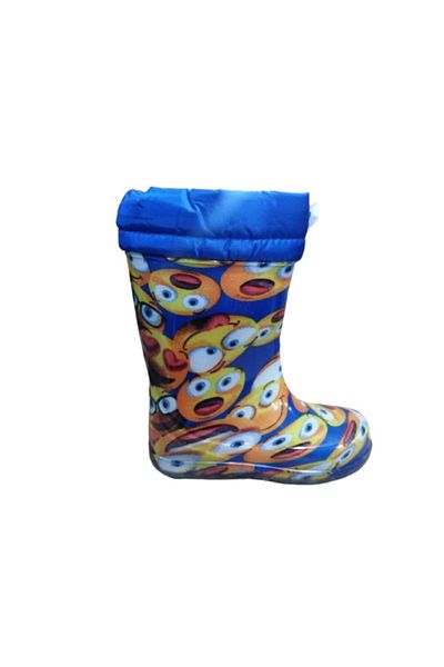 SERABİEN Unisex Παιδικές μπότες με μπλε σχέδιο