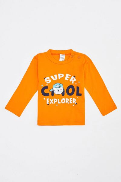 DeFacto Baby Boy Printed Long Sleeve T-Shirt