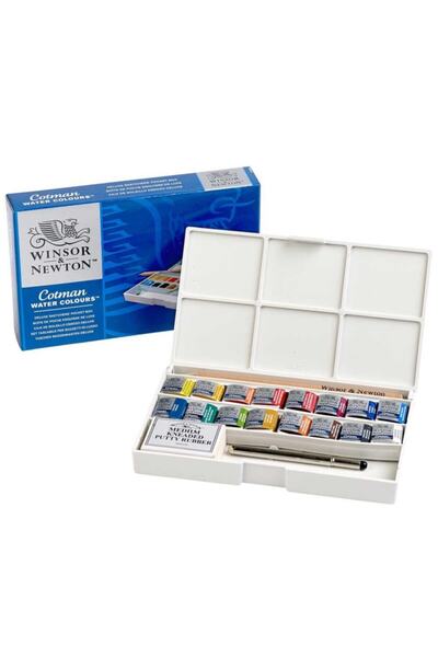 Winsor Newton Winsor & Newton : Cotman Sulu Boya Delüks Cep Tipi Set