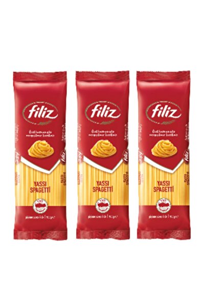 FİLİZ Yassı Spagetti 500 Gr. X 3 Adet Özel Harman (yassı Makarna)