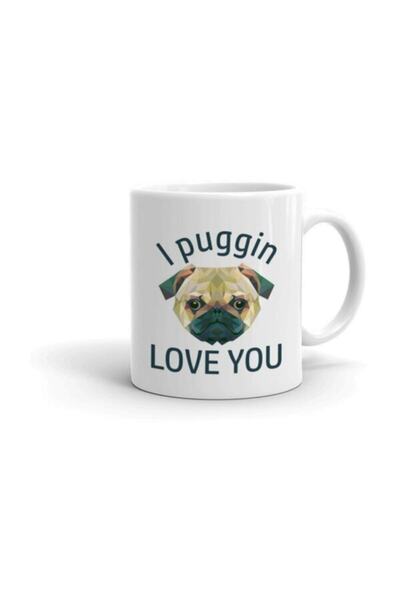Generic Brand I Puggin Love You Printed Mug