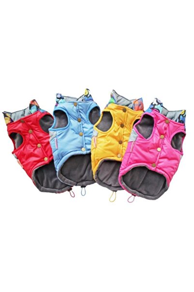 Pawstar Circle Fucshia Elyaflı Puf Köpek Yeleği Köpek Kıyafeti Large