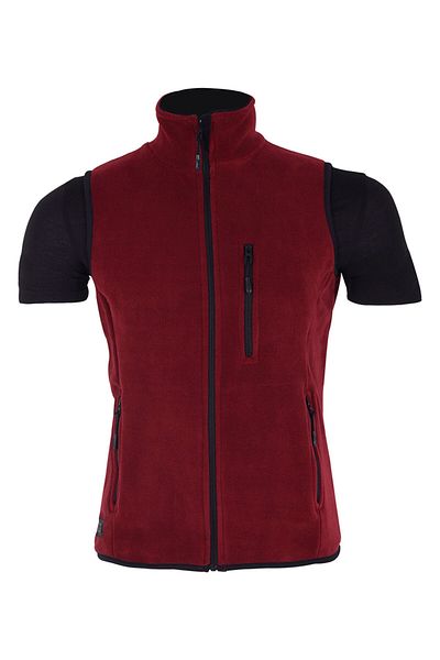 GHASSY CO. Ανδρικό αθλητικό γιλέκο Claret Red Fleece