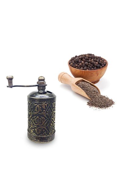 Fantom Historic Phantom - Zamak Mini Black Pepper Hand Grinder 8 Cm - Yellow Es