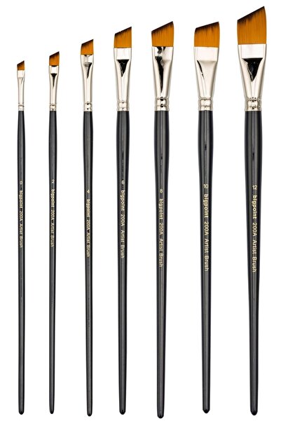 Bigpoint 200a Serisi Sentetik Kıl Yan Kesik Fırça No: 8