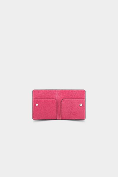 GUARD Fuchsia Saffiano Leather Card Holder - Patlı Design