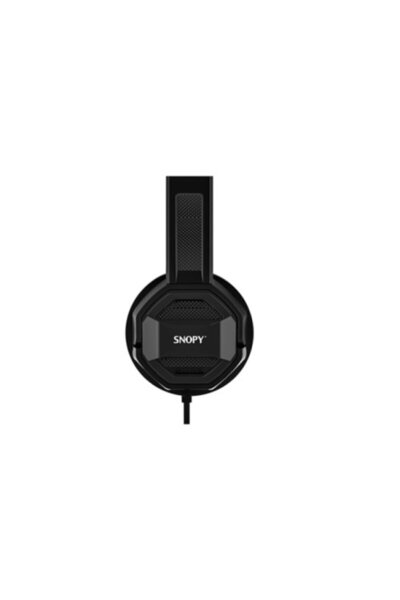 SNOOPY Snopy Sn-101 Bonny Siyah Pctelefon Mikrofonlu Kulaklık