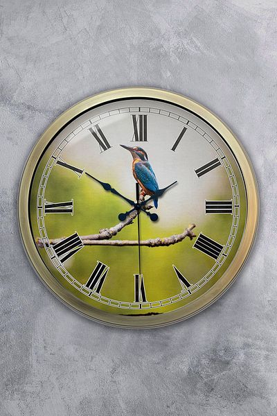Kasva Concept Antique Metal Bird on Branch Wall Clock 40 cm