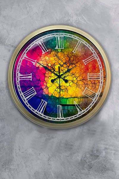 Kasva Concept Gift 40 cm Antique Metal Color Wall Clock