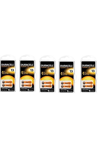 Duracell Active Air 13 Numara Işitme Cihaz Pili 5 Paket = 30 Adet