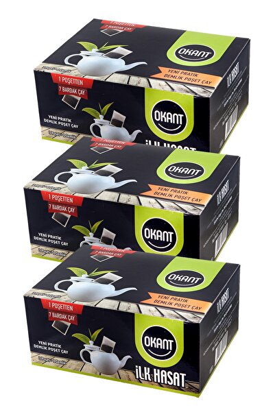Okant 3'lü Paket Demlik Poşet Çay 120adet