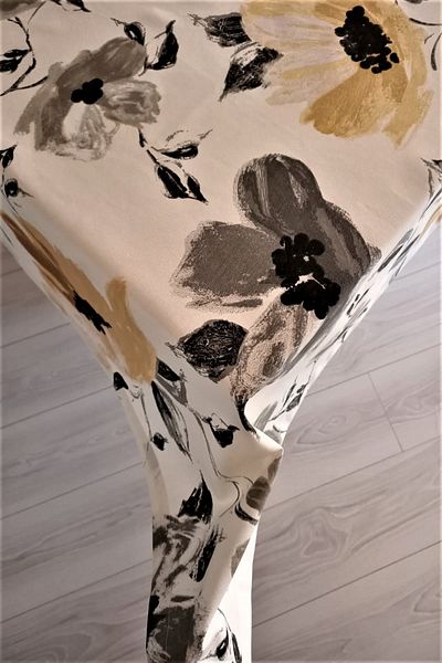eno concept Cotton Premium Quality Linen Textured Patterned Colorful Tablecloth