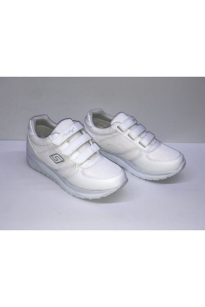 PARLEY White Velcro Sneakers