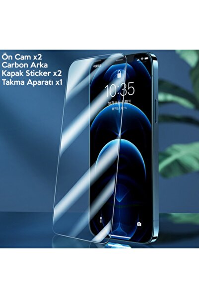 Ally Mobile Gor Iphone 12-12 Pro 6.1 Best Full Uyumlu   Tempered Cam Ekran Ko...