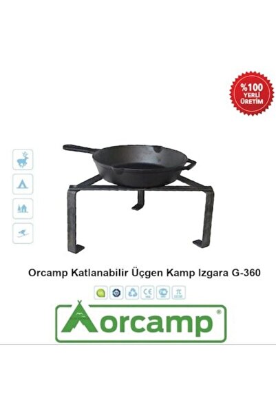 Orcamp Orgaz Katlanabilir Üçgen Kamp Izgara G-360
