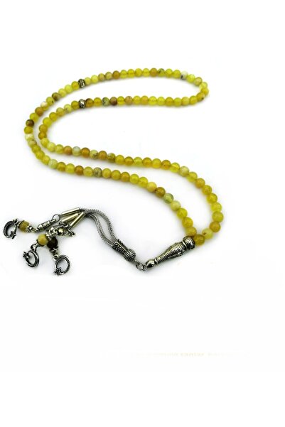 OSMANLI DOĞAL TAŞ Sarı Opal 99'luk Doğal Taş Tesbih