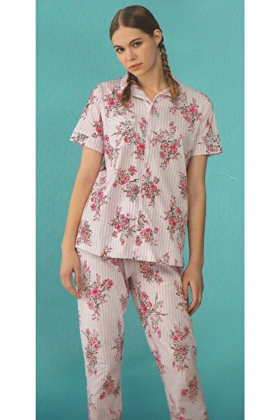 SENFONİ Pamučni džersej Prednji otvoreni set pidžama