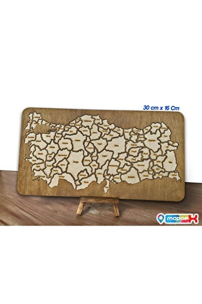 MapofX Ahşap Türkiye Haritası