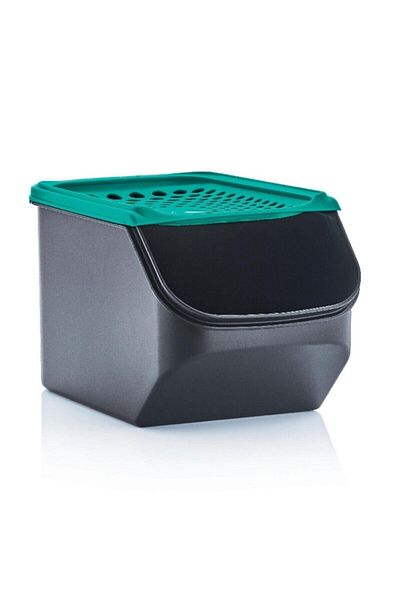 mutfaktakimucizeler Pantry Midi 3 Liter Turquoise Potato Onion Storage Container Hsgl