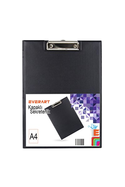 everart A4 Kapaklı Sekreterlik Siyah