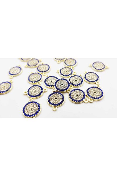 yiğit aksesuar Evil Eye Model Stone Necklace Bracelet Pendant 1 Piece
