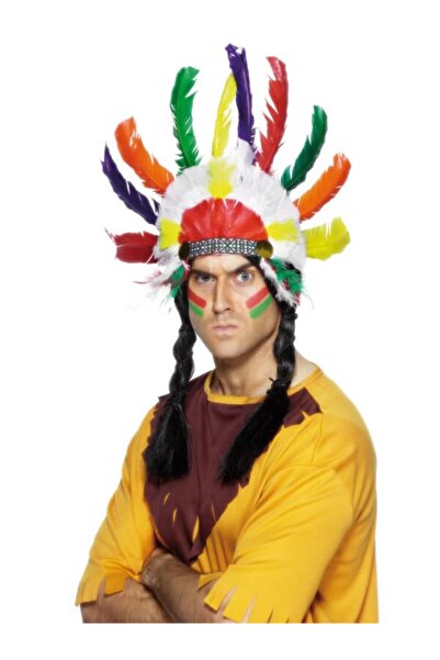 funworld Kızılderili Başlığı Tüy Şapka