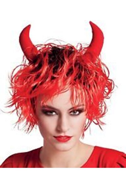 funworld Şeytan Peruk Hallowen Peruk