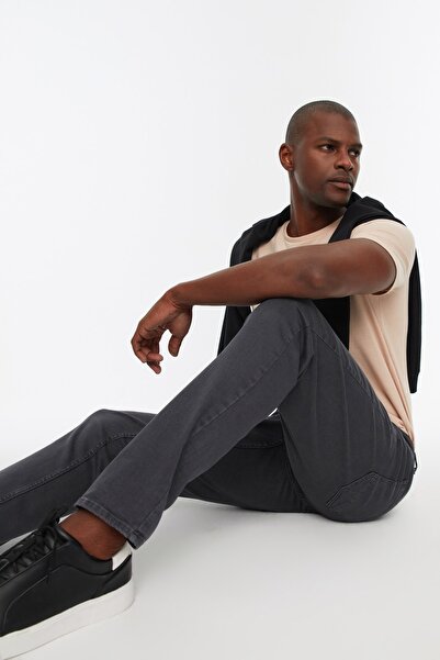 Trendyol Collection Gray Men's Slim Fit Stretch Fabric Jeans