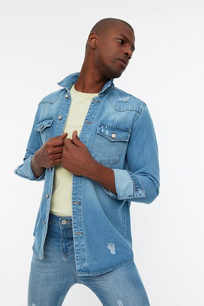 Trendyol Collection Hemd - Blau - Regular Fit