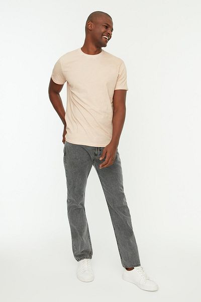 Trendyol Collection Blugi gri cu ajustare normală - TMNSS22JE0231