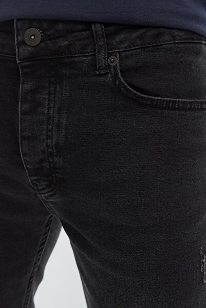 Trendyol Collection Чорні джинси-скинни з еластичної тканини Джинсові штани TMNAW20JE0405