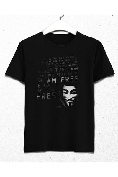 Basmatik Dark Hacker Men's Black T-Shirt