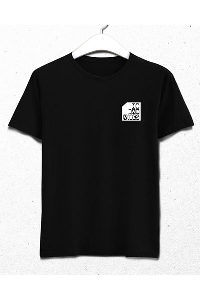 Basmatik No Bad Vibes Men's Black T-Shirt