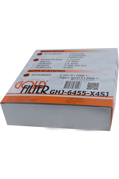 GOLD FILTER ميتسوبيشي باجيرو سبورت II - 2008 > 3.2 Dii Dakar Dohc فلتر الهواء