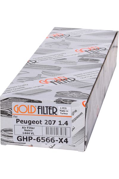 GOLD FILTER بيجو 207 |   2006 > 2015 1.4 فلتر هواء ثنائي النفايات