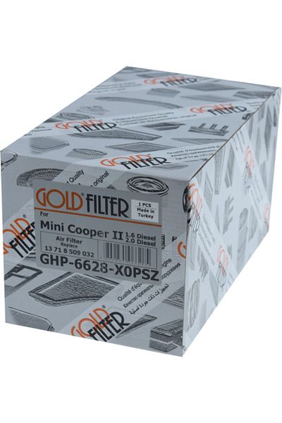 GOLD FILTER ميني ميني كوبر II| فلتر هواء ديزل لعام 2006> 2016 1.6 (r55, R56, R57, R60, R61)