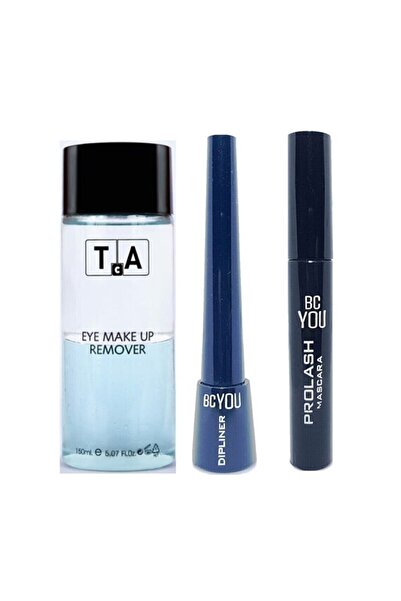 BC YOU ماسكارا + ديبلينر (أسود) + ماء منظف للمكياج