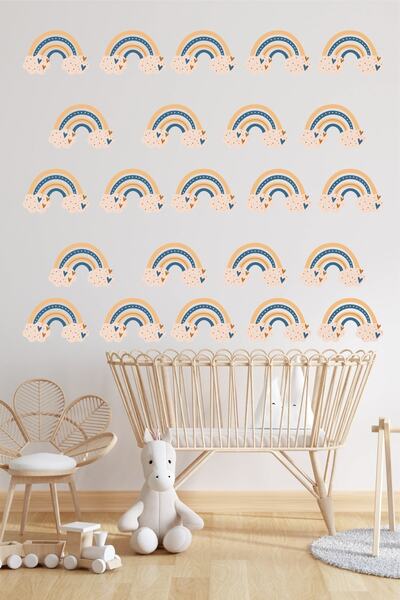 efekt reklam Curcubeu Copii Cameră Bebeluş Tapet Autoadeziv Accesorii Ornamen...