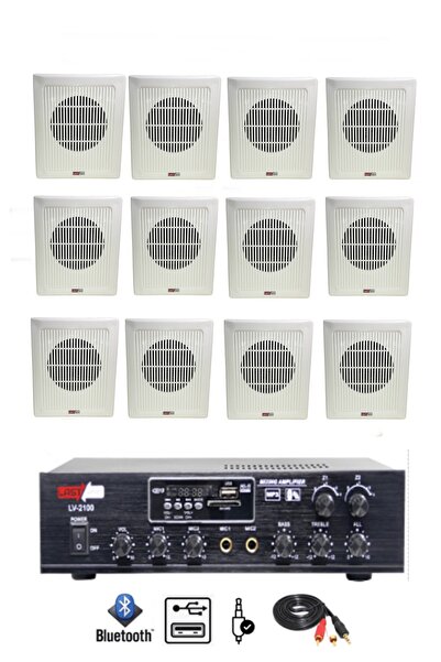 Lastvoice Eko Paket-6 Anfi Ve Duvar Tipi Hoparlör Ses Sistemi Paketi