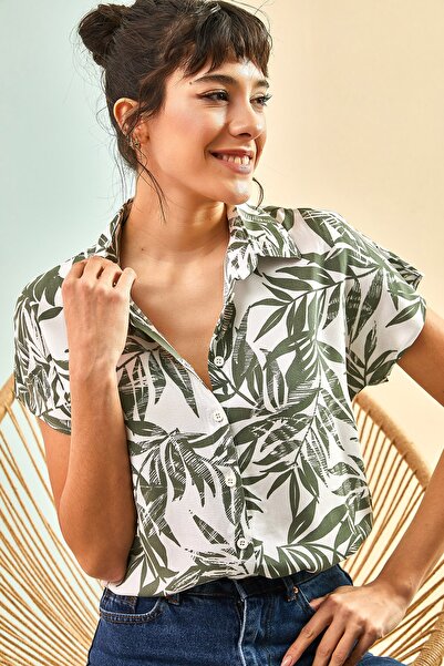 Bianco Lucci Több mintás denevér ujjú női ing