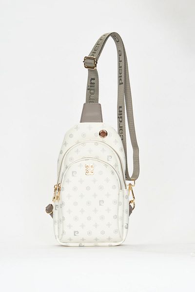 Pierre Cardin White Monogram Women's Shoulder Bag 05PO22Y1535