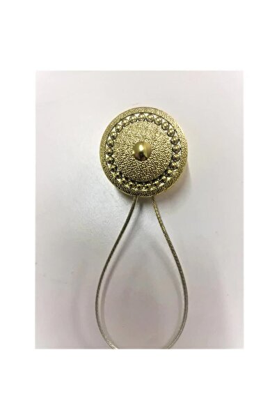 Emsal Μαγνητικό μάνταλο κουρτίνας στρογγυλό αυτοκολλητικό χρυσό χρώμα (5 τεμά...