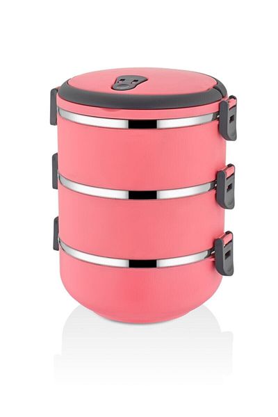 FreshBox 3-Layer Leak-Proof Food Thermos Lunch Box Storage Container 2.25 Liter 100% Domestic Product