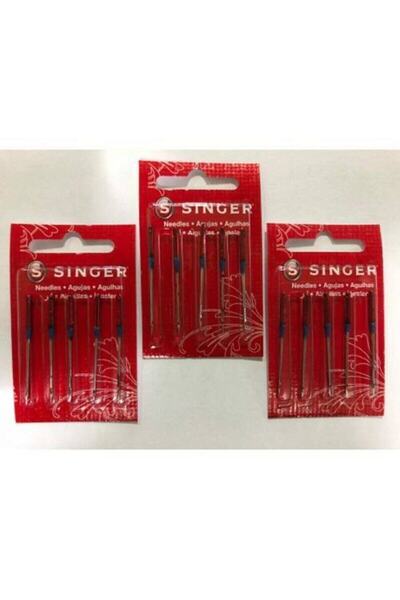 SİNGER Sınger Sınger 3 Paket 2020 Model 14 Numara Dikiş Makinesı Iğnesi