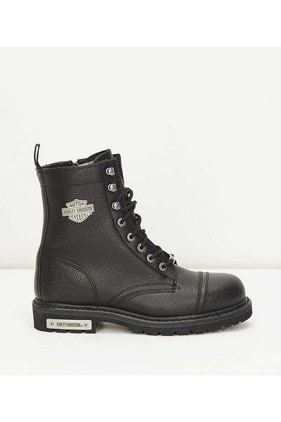 Harley Davidson Ανδρικές μαύρες δερμάτινες μπότες Harley-davidson Colmar