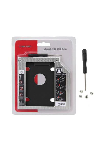 RAINTECH 9.5mm Hdd Caddy Notebook Dvd To Ssd Kutu Sata Laptop Notebook Cd Kız...