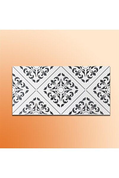 evdeniste Mutfak Tezgah Arası Seramik Dekor Piero Villa Siyah 30x60 cm