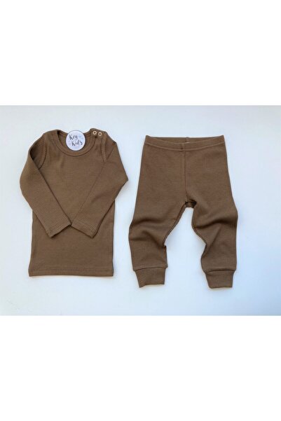 KEY KIDS Chocolate Corded Modal Pajama Set