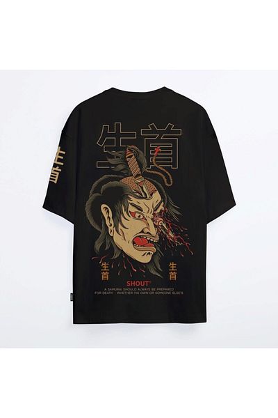 Shout Oversize Japanese Namakubi Unisex T-shirt