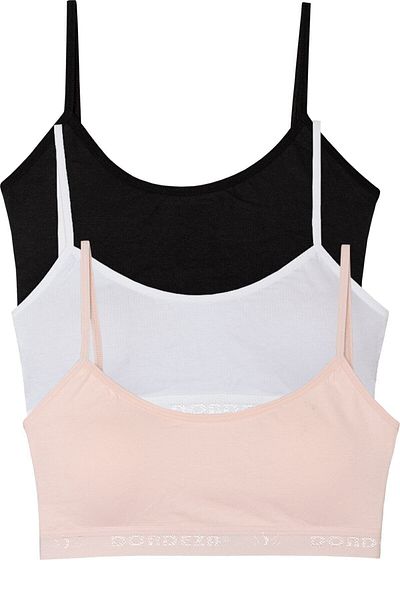 Toros 3-Piece Young Girl Padded Rope Suspender Camisole Half Athlete Bustier